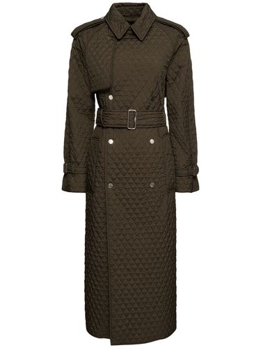 Trench-coat Long En Gabardine - BURBERRY - Modalova