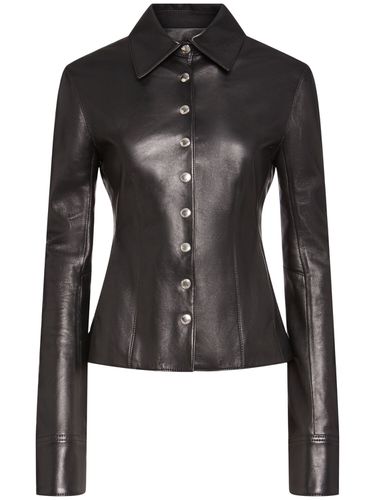 Chemise Ajustée En Cuir - ALEXANDER MCQUEEN - Modalova