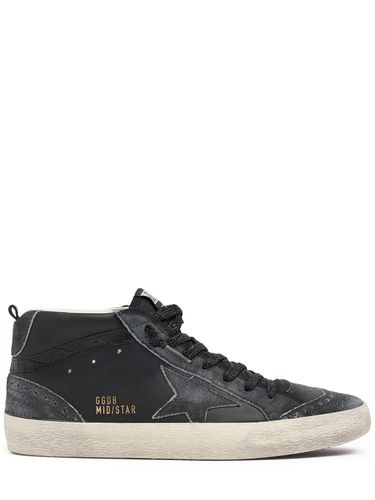 Sneakers En Cuir Mid Star 20 Mm - GOLDEN GOOSE - Modalova