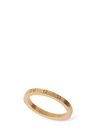 Bague Fine En Argent À Logo - MAISON MARGIELA - Modalova