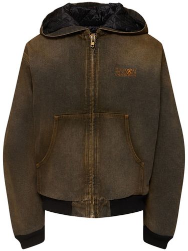 Veste Zippée En Coton À Capuche Sports - MM6 MAISON MARGIELA - Modalova