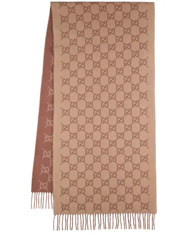 Cashmere Blend Scarf - GUCCI - Modalova