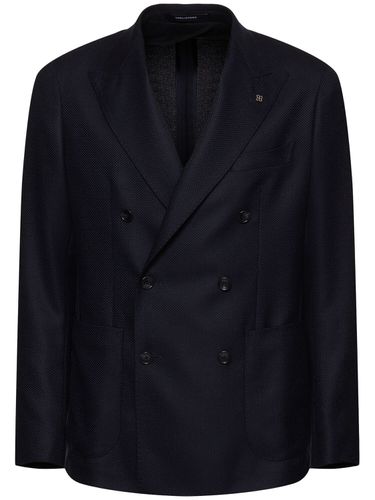 Blazer En Laine À Double Boutonnage Hopsack - TAGLIATORE - Modalova