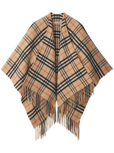 Cape En Laine Mélangée Charlotte - BURBERRY - Modalova