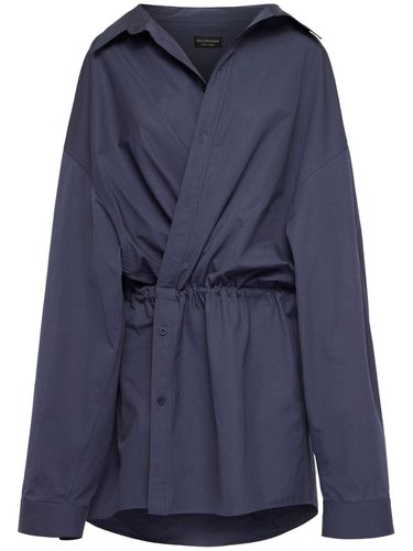 Mini-robe Chemise En Coton - BALENCIAGA - Modalova