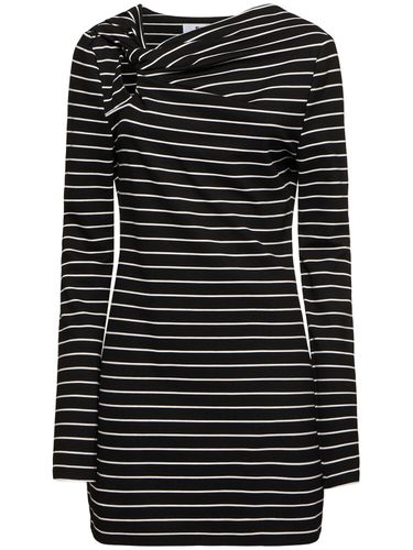 Robe Courte En Jersey À Rayures - MSGM - Modalova