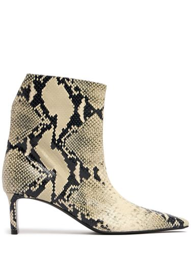 Bottines En Cuir Embossé Python Ona 55 Mm - KHAITE - Modalova