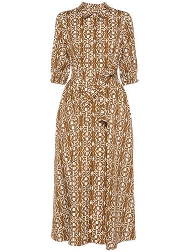 Robe Longue En Popeline Imprimée Luxgi - MAX MARA - Modalova