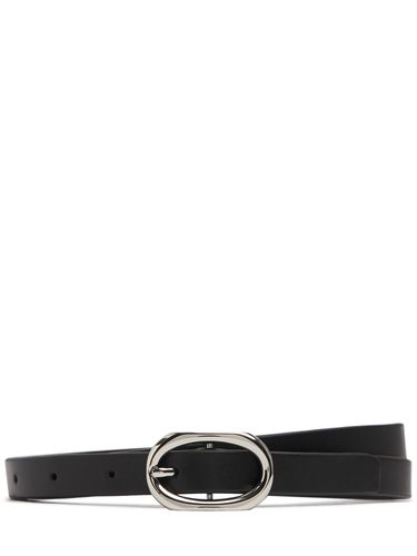 Ceinture En Cuir Mini Signature Link - ANINE BING - Modalova