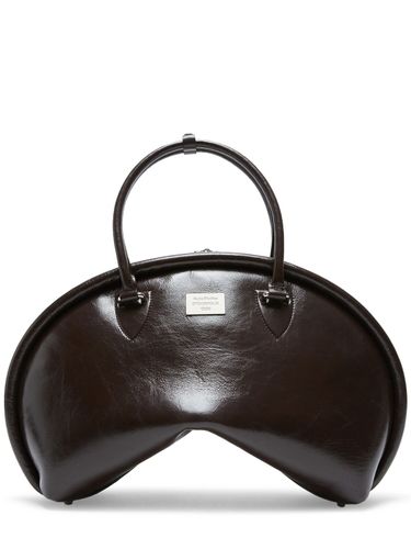 Sac En Cuir Craquelé Brillant Bowlina - ACNE STUDIOS - Modalova