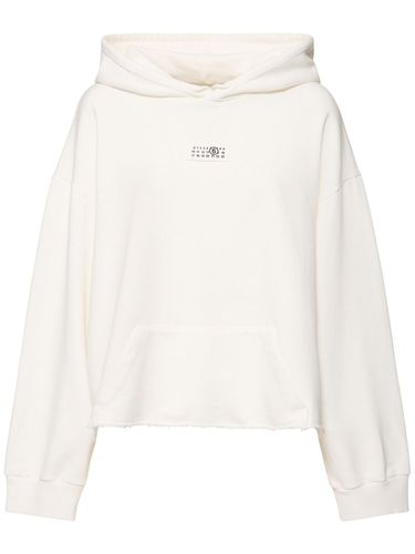 Sweat-shirt En Coton Non Brossé À Capuche - MM6 MAISON MARGIELA - Modalova