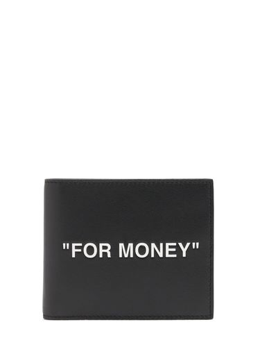 Portefeuille En Cuir For Money - OFF-WHITE - Modalova