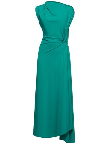 Robe Mi-longue Asymétrique Fluide Drapée - VICTORIA BECKHAM - Modalova