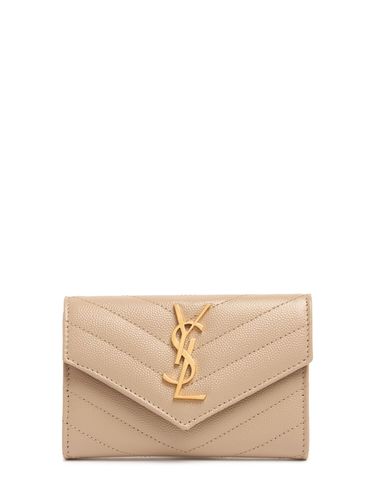 Petit Portefeuille En Cuir Cassandre - SAINT LAURENT - Modalova