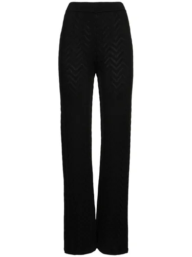 Pantalon Évasé En Jacquard À Chevrons - MISSONI - Modalova