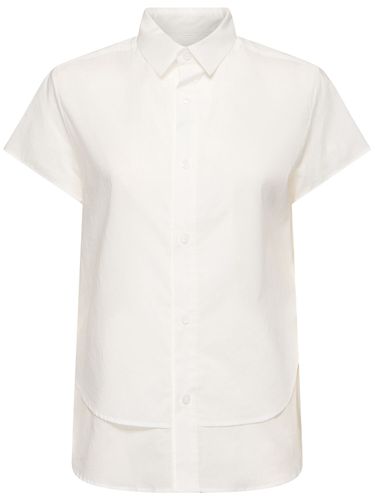 Chemise Manches Courtes En Coton Doublé - YOHJI YAMAMOTO - Modalova