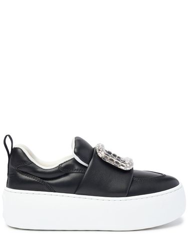 Sneakers En Cuir Puffy Choc 50 Mm - ROGER VIVIER - Modalova