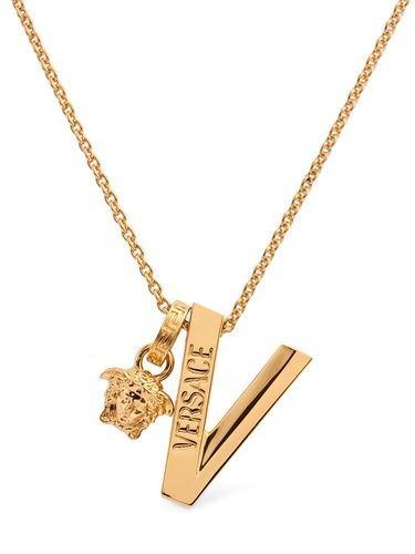 Collier À Pendentif Logo - VERSACE - Modalova