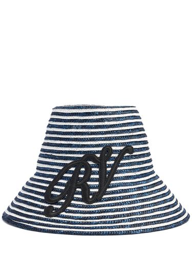 Chapeau En Paille Monogram - ROGER VIVIER - Modalova