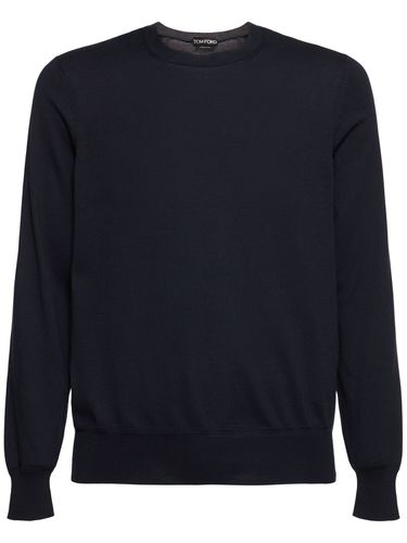 Pull-over Manches Longues En Maille De Coton Pur - TOM FORD - Modalova