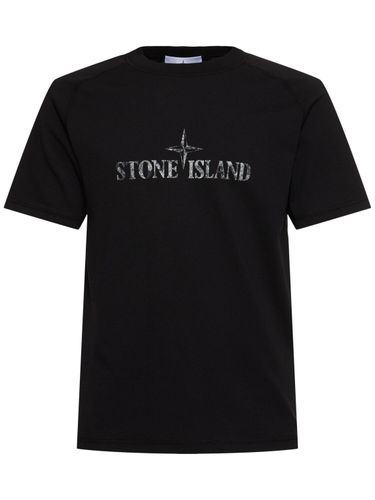 Logo Cotton T-shirt - STONE ISLAND - Modalova