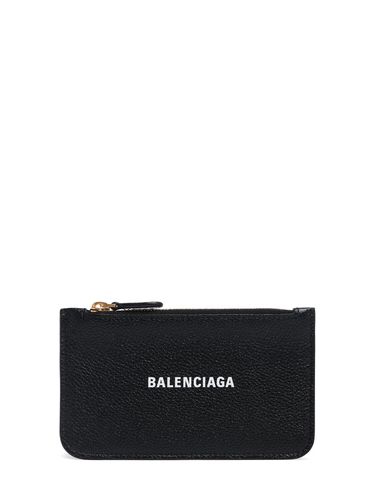 Porte-cartes En Cuir Grainé Avec Fermeture Éclair - BALENCIAGA - Modalova