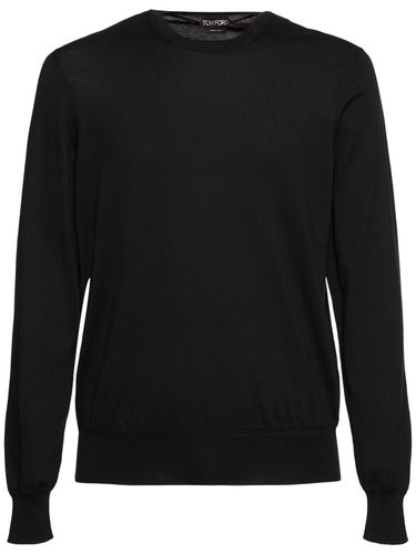 Pull-over Manches Longues En Maille De Coton Pur - TOM FORD - Modalova