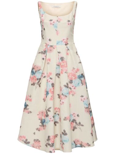 Robe Mi-longue En Taffetas Floral - PHILOSOPHY DI LORENZO SERAFINI - Modalova