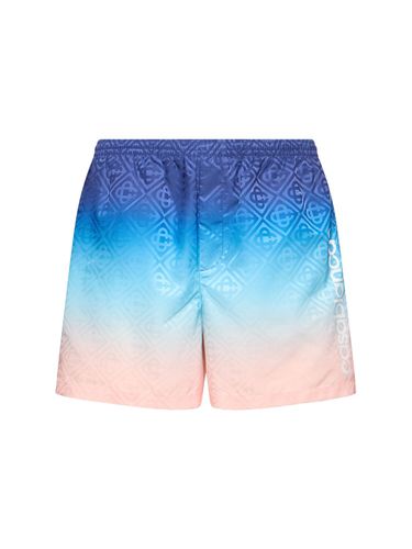 Short De Bain En Mesh Imprimé - CASABLANCA - Modalova