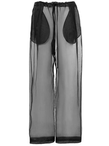 Pantalon En Organza De Soie Stretch Trenton - KHAITE - Modalova