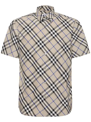 Chemise En Coton À Carreaux Essentials - BURBERRY - Modalova