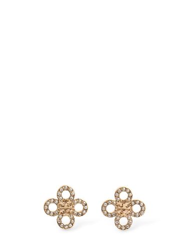 Petits Clous D’oreilles En Émail Pavé Kira - TORY BURCH - Modalova