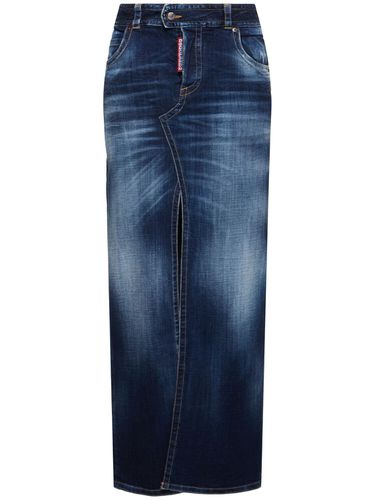 Jupe Longue Fendue En Denim - DSQUARED2 - Modalova