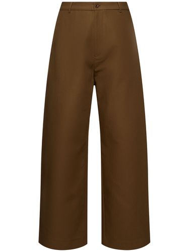 Pantalon En Sergé De Coton Doublé Plass - ACNE STUDIOS - Modalova