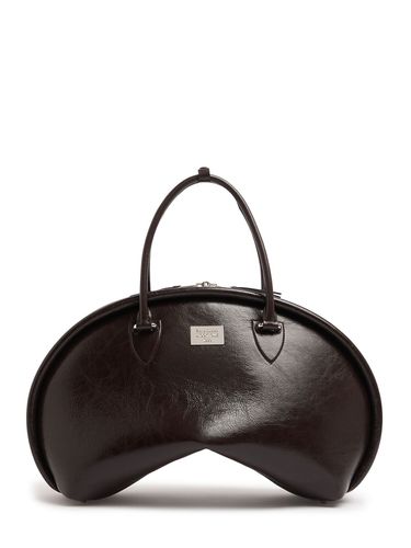 Sac En Cuir Craquelé Brillant Bowlina - ACNE STUDIOS - Modalova