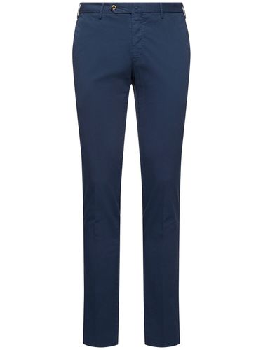 Pantalon Slim En Gabardine Stretch Légère - PT TORINO - Modalova