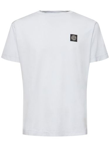 Logo Cotton T-shirt - STONE ISLAND - Modalova