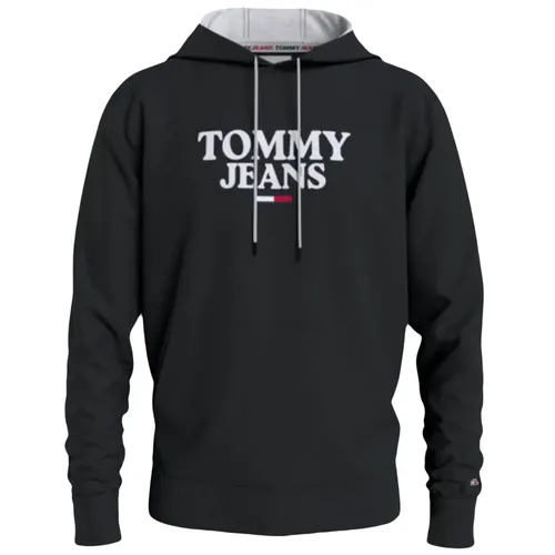 Sweat Tommy Jeans Flag Homme Noir - Tommy Jeans - Modalova