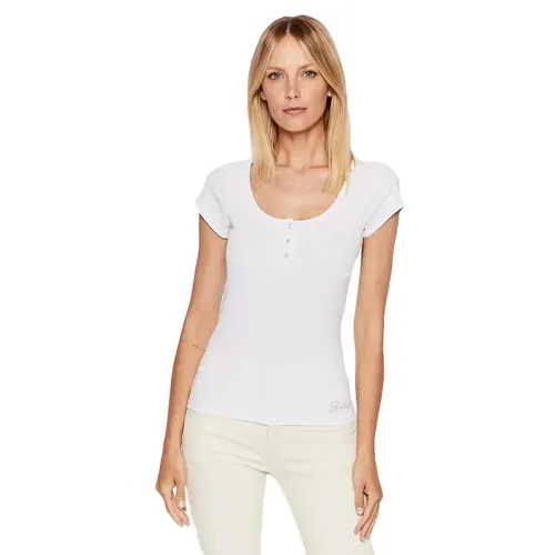 T shirt Guess flashy G Femme Blanc - Guess - Modalova