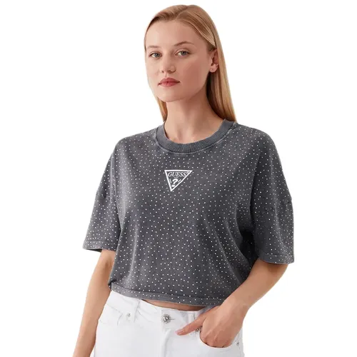 T shirt Guess Aggie Femme Gris - Guess - Modalova