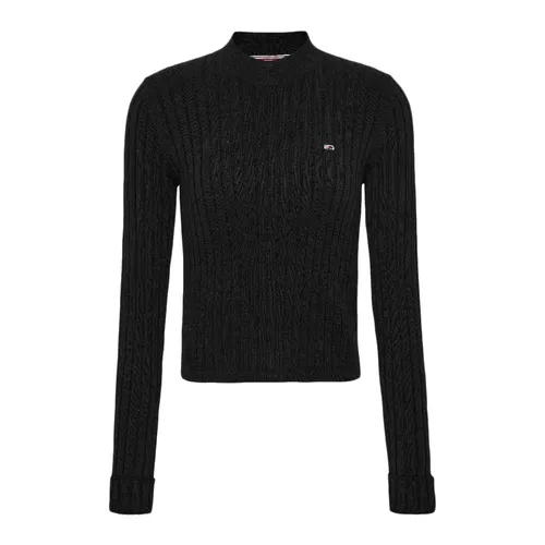 Pull Tommy Jeans rib Femme Noir - Tommy Jeans - Modalova