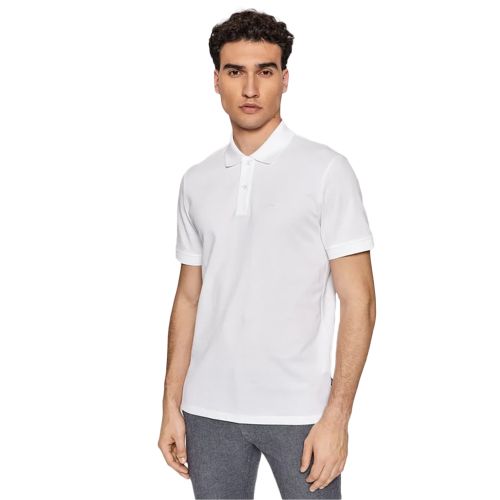 Polo Boss Pallas Homme Blanc - Boss - Modalova