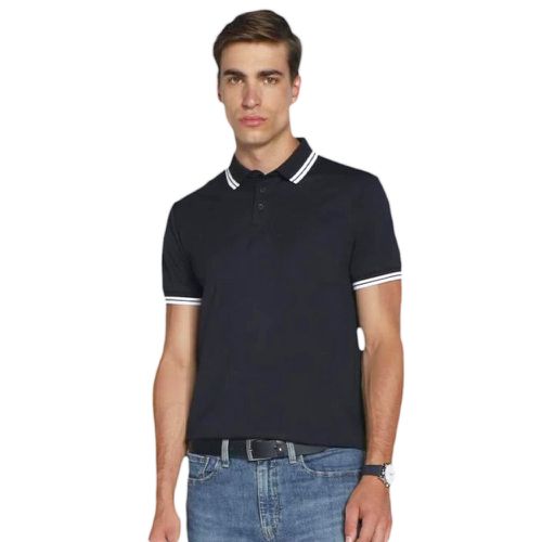 Polo Guess Pique Homme Bleu - Guess - Modalova