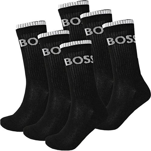 Chaussettes Boss pack x6 Homme Noir - Boss - Modalova