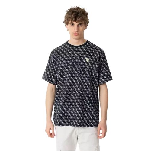 T shirt Guess patch 4G Homme Noir - Guess - Modalova