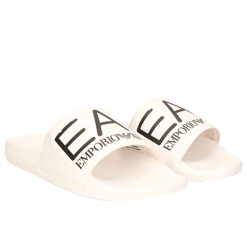 Claquette EA7 Eagle Homme Blanc - EA7 - Modalova