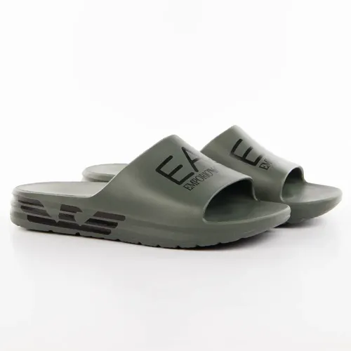 Claquette EA7 Eagle Homme Kaki - EA7 - Modalova