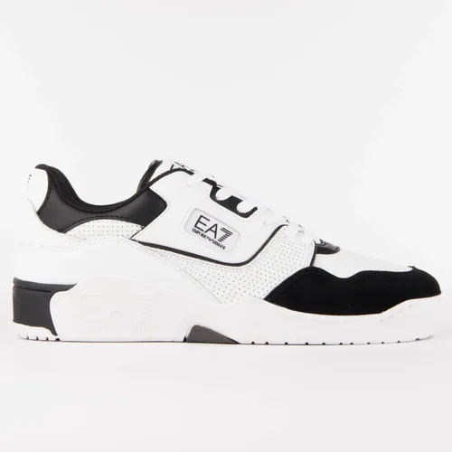 Basket EA7 Patch Homme Blanc - EA7 - Modalova