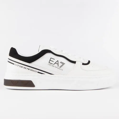 Basket EA7 Patch Homme Blanc - EA7 - Modalova