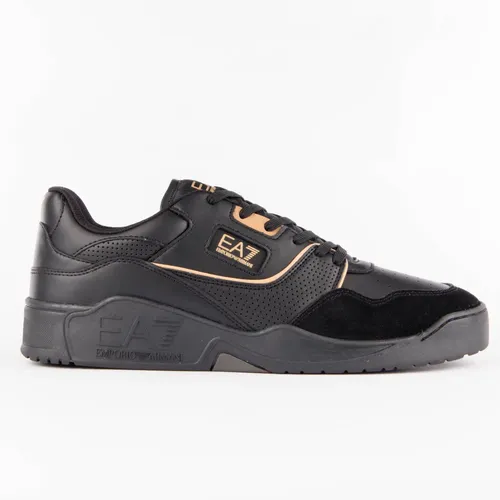 Basket EA7 Patch Logo Homme Noir - EA7 - Modalova
